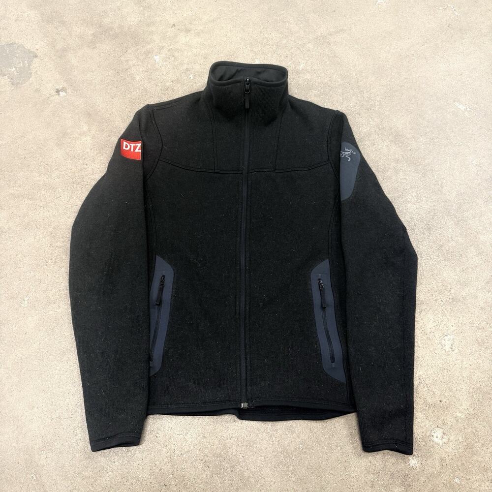 Arc'teryx Covert Fleece Jacket Womens Size Small Black Polartec Full Zip